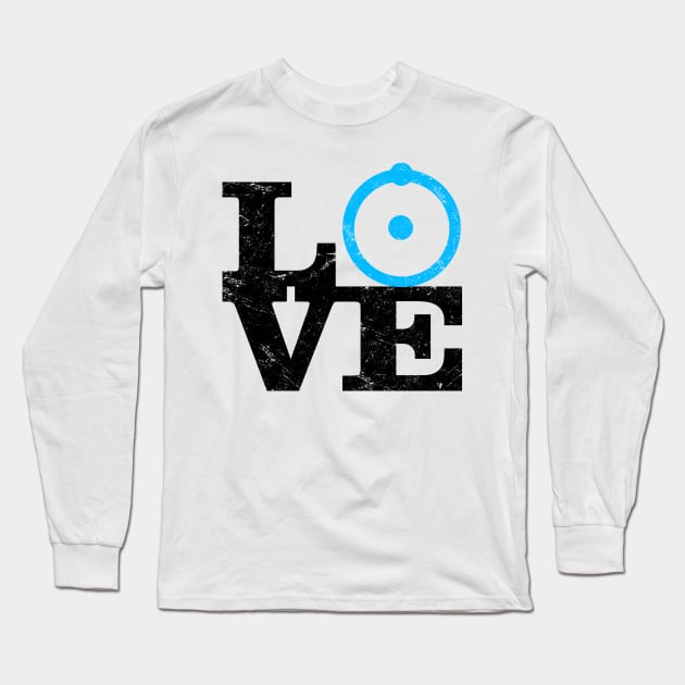 Love Doctor Manhattan Watchmen Long Sleeve T-Shirt by Coccomedian